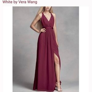 Vera Wang White bridesmaid dress in colour “Wine”